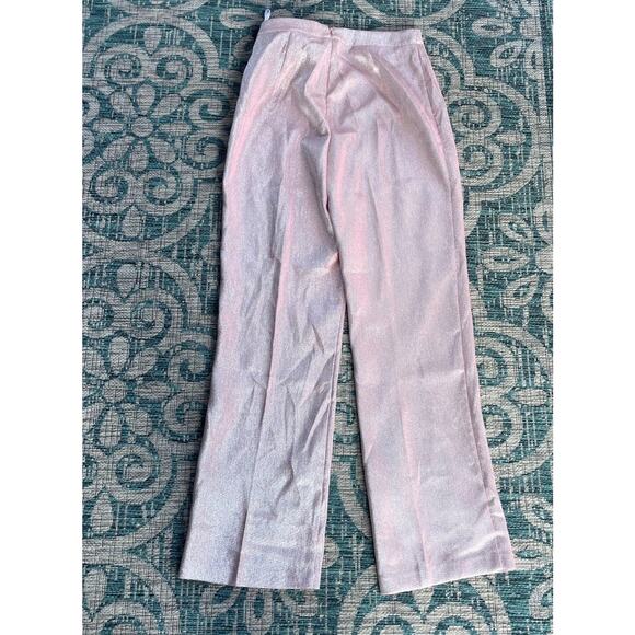 White Fox Boutique Stargazing Pants and All Mine Crop Top Set Baby Pink - Size L - Picture 9 of 16